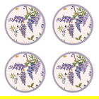 Cath Kidston Wisteria Set Of 4 Cork Backed Round Coasters