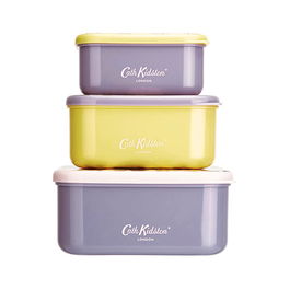Cath Kidston Wisteria Set Of 3 Snack Boxes