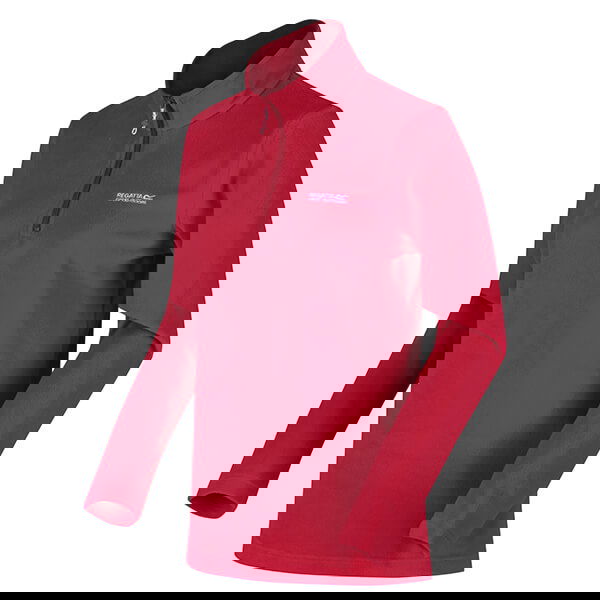 Regatta Dark Cerise Sweethart Lightweight Half-Zip Fleece Size 12