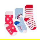 Joules Horse Spot Stripe Pack of 3 Brill Bamboo Socks Size 6-8.5