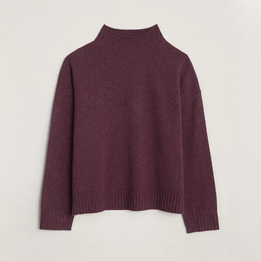 Seasalt Trevorrow Jumper Rich Plum Size 14