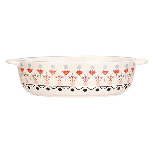 Cath Kidston Painted Table Ceramic Oval Roasting Dish 28cm