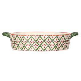 Cath Kidston Christmas Round Ceramic Pie Dish
