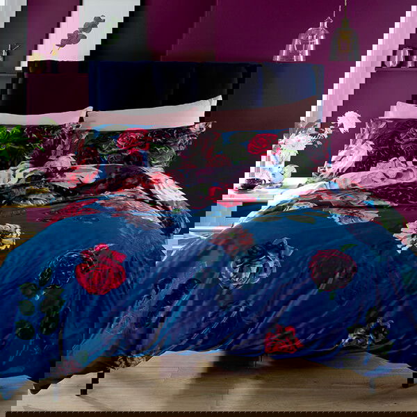 Deyongs Bold Peony Duvet Set Blue King