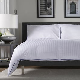 The Lyndon Company Canterbury Duvet Set Navy Super King