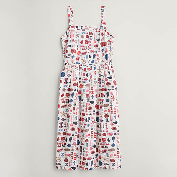 Seasalt Valley Roam Dress Shell Collecting Chalk
