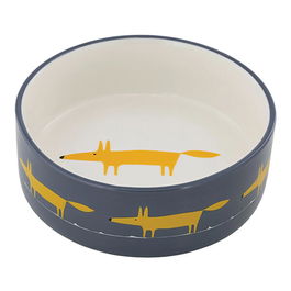 Scion Living Mr Fox Dog Bowl Midnight Large