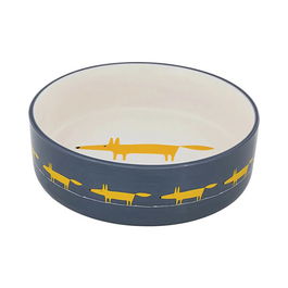Scion Living Mr Fox Dog Bowl Midnight Medium