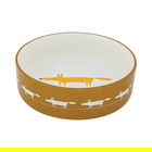 Scion Living Mr Fox Dog Bowl Chai Medium