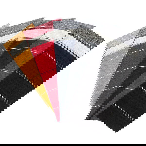 Le Chateau Waffle Pack Of 3 Tea Towels Black