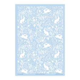 William Morris Forest Life Blue Cotton Tea Towel