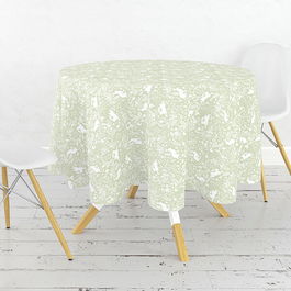 William Morris Forest Life Blue 132cm Round Acrylic Tablecloth
