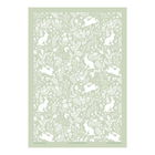 William Morris Forest Life Green Cotton Tea Towel