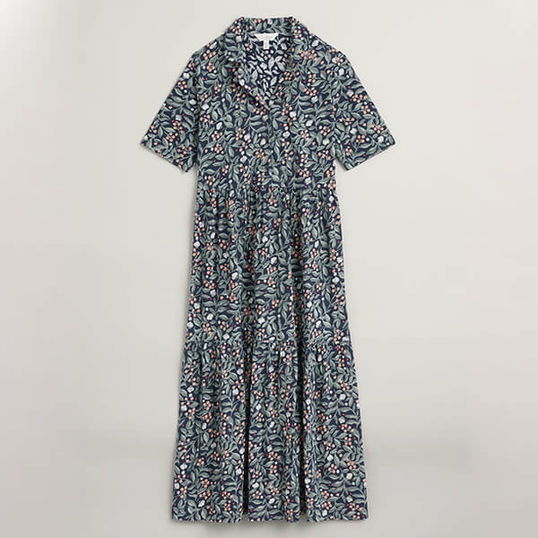 Seasalt Priddacombe Dress Ceramic Floral Maritime