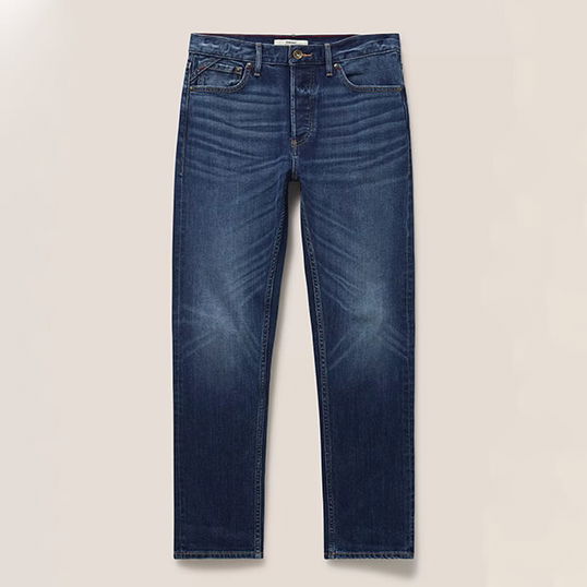 White Stuff Mens Harwood Straight Jean Mid Denim