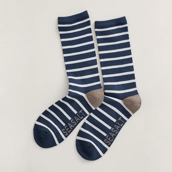 Seasalt Womens Sailor Socks Breton Magpie