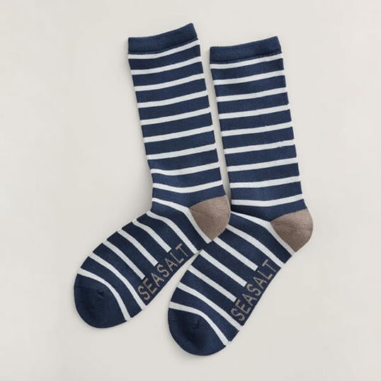 Seasalt Womens Sailor Socks Breton Magpie
