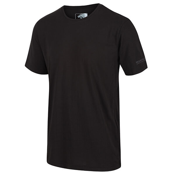 Regatta Men's Tait Lightweight Active T-Shirt Black Size M