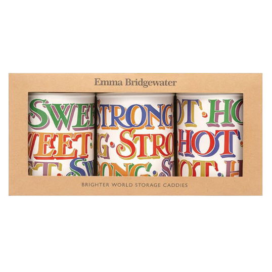 Emma Bridgewater Brighter World Set of 3 Caddies