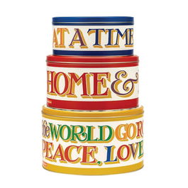 Emma Bridgewater Brighter World Set of 3 Round Cake Tins