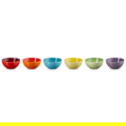 Le Creuset Stoneware Set of 6 Rainbow Snack Bowls 330ml