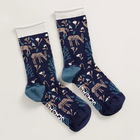 Seasalt Snowy Scenes Socks Merriment Dark Night