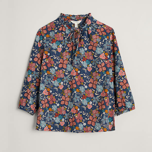 Seasalt Winnard Top Coast Floral Mix Size 20