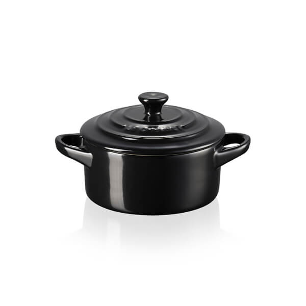 Le Creuset Black Onyx Stoneware Petite Round Casserole