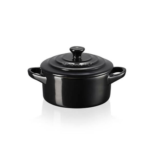 Le Creuset Black Onyx Stoneware Petite Round Casserole