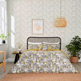 Scion Doggy Day Care Duvet Cover Set Super King Size Mustard