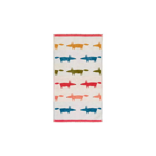 Scion Mr Fox Birthday Guest Towel Multi Coloured