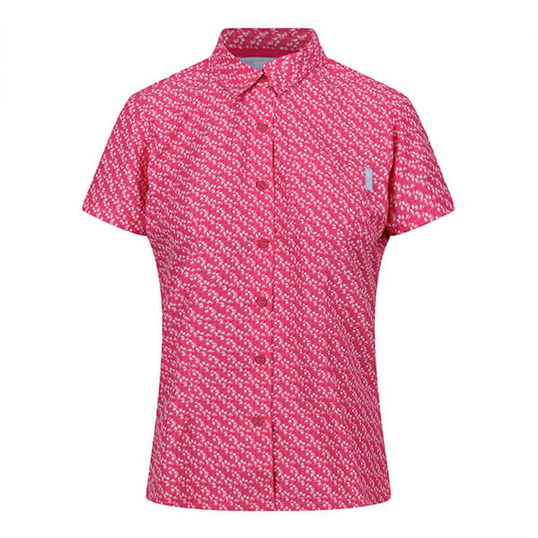 Regatta Womens Mindano VII Short Sleeve Blouse Fruit Dove Blossom Size 12