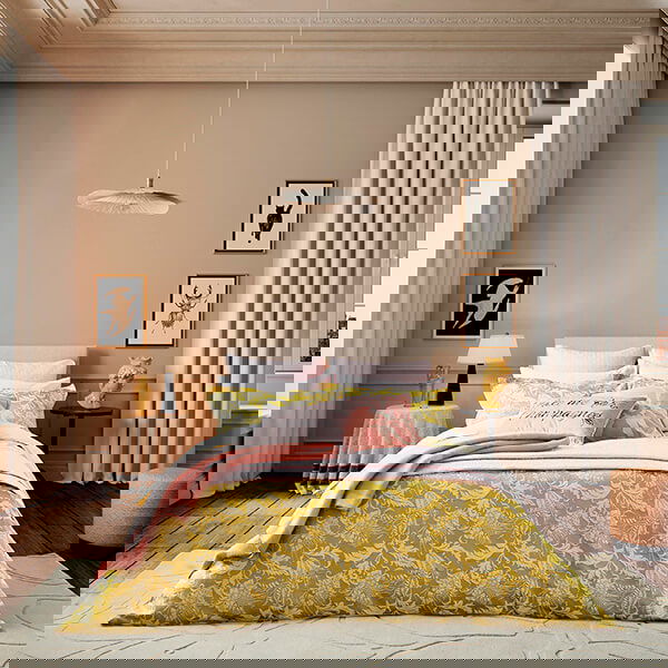Ted Baker Baroque Weave Duvet Cover Set Super King Size Gold