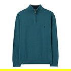 Joules Blue Marl Hillside Seasonal Quarter Zip Funnel Neck Jumper Size XXL