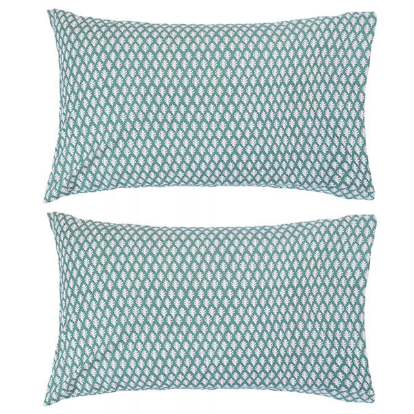 Joules Chinoise Floral Pair of Standard Pillowcases Blue