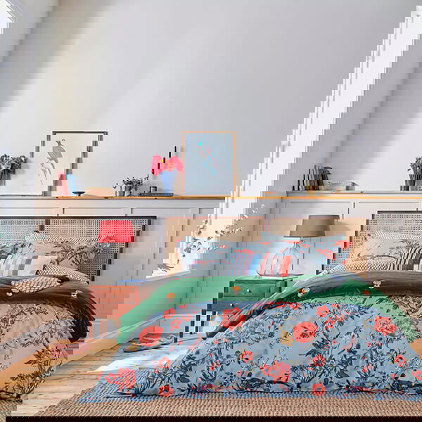 Joules Chinoise Floral Duvet Cover Set Double Blue