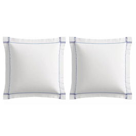 Sanderson Voyaging Koi Pair of Square Oxford Pillowcases Midnight