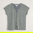 Seasalt Studio Glass V-Neck Top Climbing Leaf Maritime Size 10