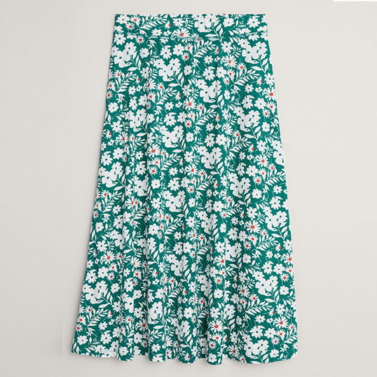 Seasalt Tamba Skirt River Floral Valley Size 12