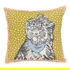 Scion Doggy Day Care Cushion 45cm x 45cm Mustard