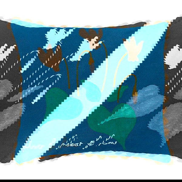 Scion Flower Of Love Cushion 45cm x 45cm Midnight