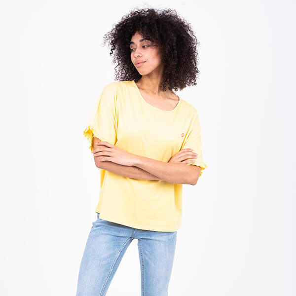 Brakeburn Valeria Yellow T-Shirt Size 12