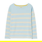 Joules Blue Stripe Harbour Long Sleeve Jersey Top Size 10