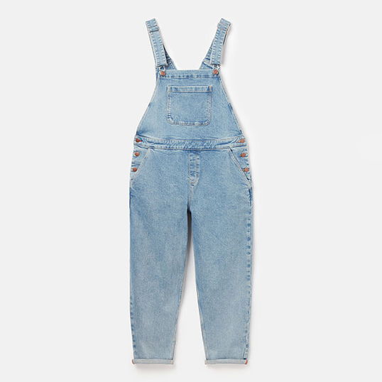 Joules Light Indigo Rampling Straight Leg Dungaree Size 10