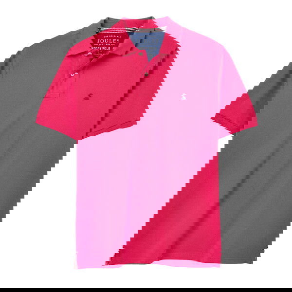 Joules Mens Deep Raspberry Woody Polo Shirt Size M