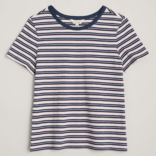 Seasalt Reflection T-Shirt Porthya Night Primula Size 18