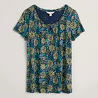 Seasalt Appletree Short Sleeve Top Craft Floral Maritime Size 12