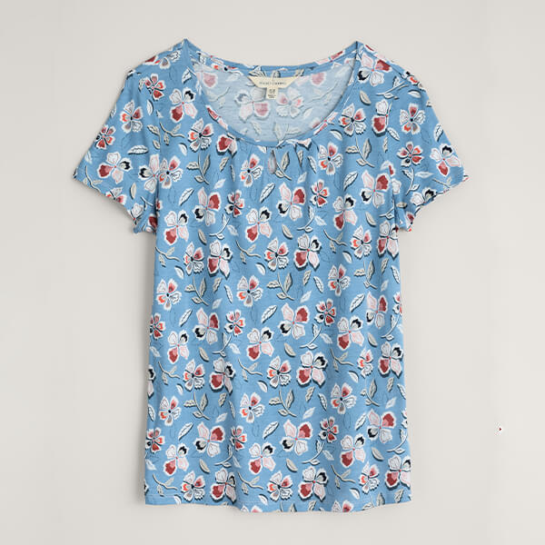 Seasalt Appletree Top Papercut Floral Tide Size 10
