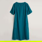 Seasalt Painting Class Linen Dress Dark Eden Size 20