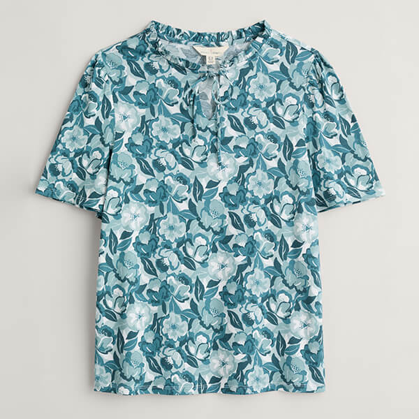Seasalt Anchor Hold Top Collage Floral Reflection Size 20